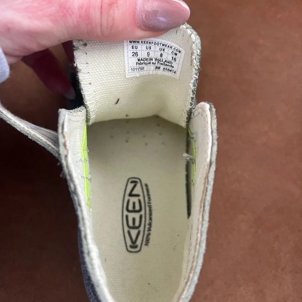 Keen Kids Sneakers with Neon Green Laces